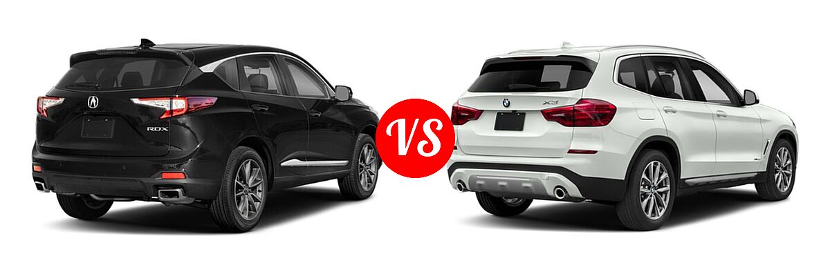 2022 Acura RDX vs. 2019 BMW X3 - Rear Right Comparison