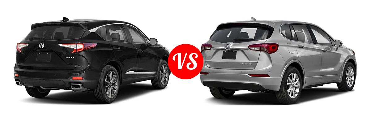2022 Acura RDX SUV w/Technology Package vs. 2019 Buick Envision SUV Essence / FWD 4dr / Preferred / Premium / Premium II - Rear Right Comparison