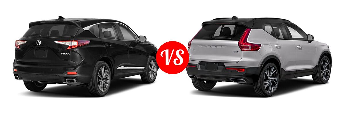 2022 Acura RDX SUV w/Technology Package vs. 2019 Volvo XC40 SUV R-Design - Rear Right Comparison