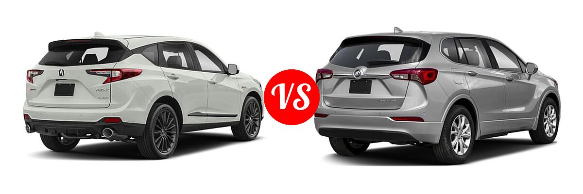 2022 Acura RDX SUV w/A-Spec Advance Package vs. 2019 Buick Envision SUV Essence / FWD 4dr / Preferred / Premium / Premium II - Rear Right Comparison