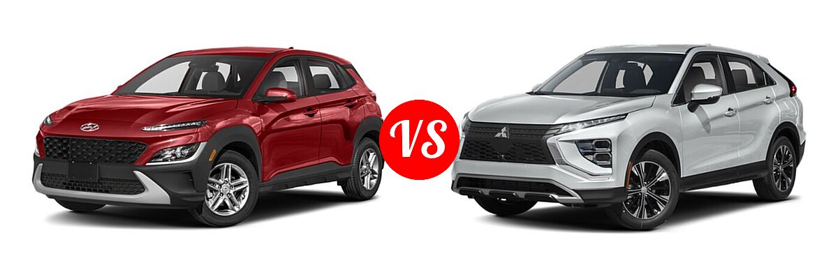 2022 Hyundai Kona SUV SE vs. 2022 Mitsubishi Eclipse Cross SUV SE - Front Left Comparison