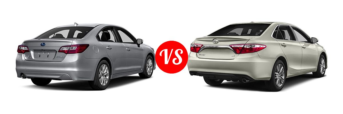2017 Subaru Legacy Sedan Premium vs. 2017 Toyota Camry Sedan SE / XSE - Rear Right Comparison