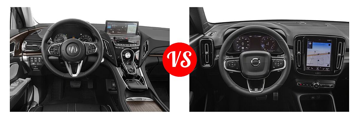 2022 Acura RDX SUV w/Advance Package vs. 2019 Volvo XC40 SUV R-Design - Dashboard Comparison