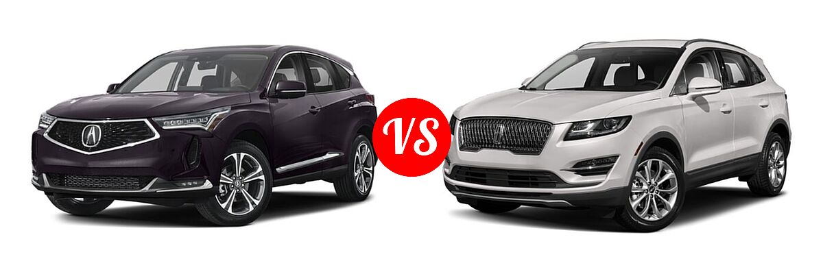 2022 Acura RDX SUV w/Advance Package vs. 2019 Lincoln MKC SUV Black Label / FWD / Reserve / Select / Standard - Front Left Comparison