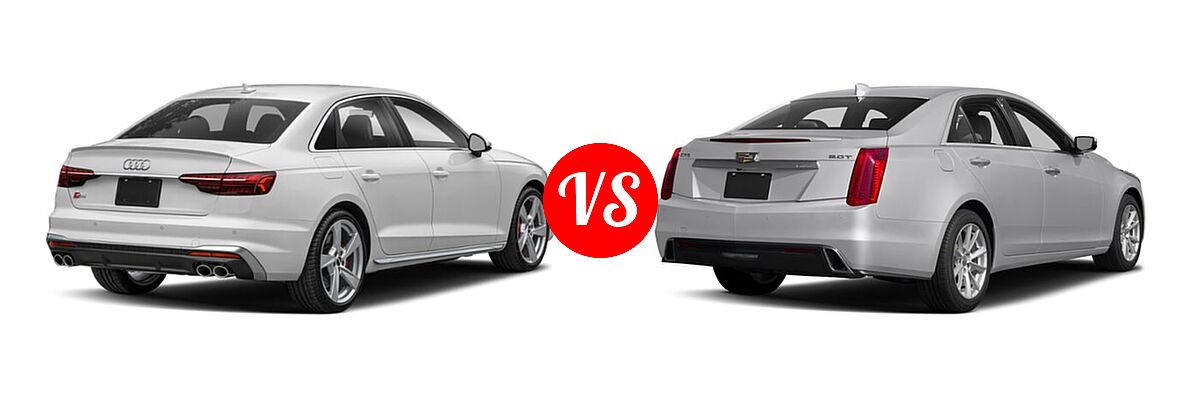 2023 Audi S4 Sedan Premium / Premium Plus / Prestige vs. 2018 Cadillac CTS Sedan AWD / Luxury RWD / Premium Luxury RWD / RWD - Rear Right Comparison