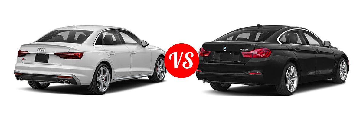 2023 Audi S4 Sedan Premium / Premium Plus / Prestige vs. 2018 BMW 4 Series Gran Coupe Sedan 430i / 430i xDrive - Rear Right Comparison
