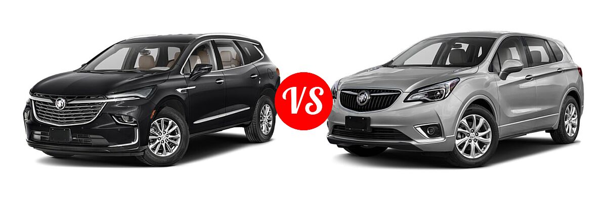 2023 Buick Enclave vs. 2019 Buick Envision - Front Left Comparison