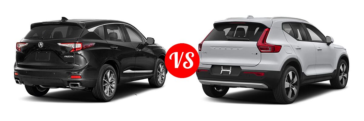 2023 Acura RDX SUV w/Technology Package vs. 2019 Volvo XC40 SUV Momentum / R-Design - Rear Right Comparison