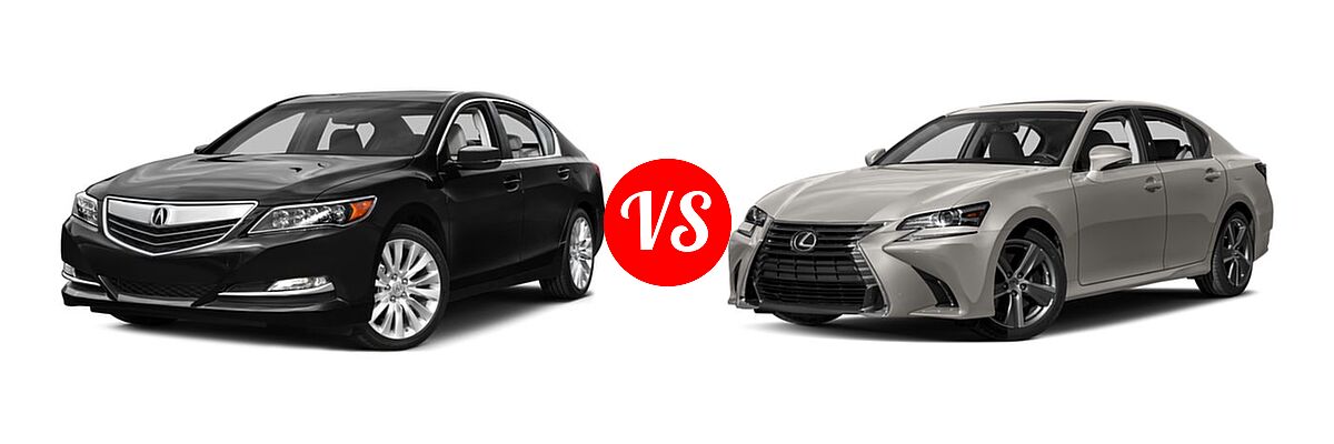 2016 Acura RLX Sedan Navigation vs. 2016 Lexus GS 200t Sedan 4dr Sdn RWD - Front Left Comparison