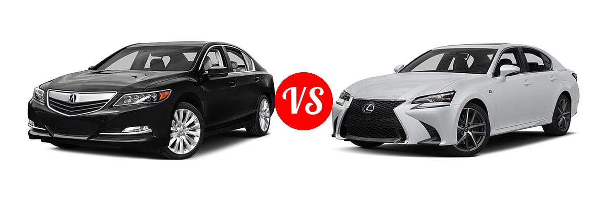 2016 Acura RLX Sedan Navigation vs. 2016 Lexus GS 350 Sedan F Sport - Front Left Comparison