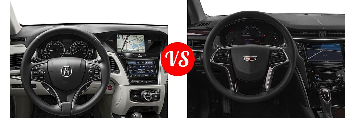 2016 Acura RLX Sedan Advance Pkg vs. 2016 Cadillac XTS Sedan 4dr Sdn FWD / Luxury Collection / Platinum / Platinum V-sport / Premium Collection - Dashboard Comparison