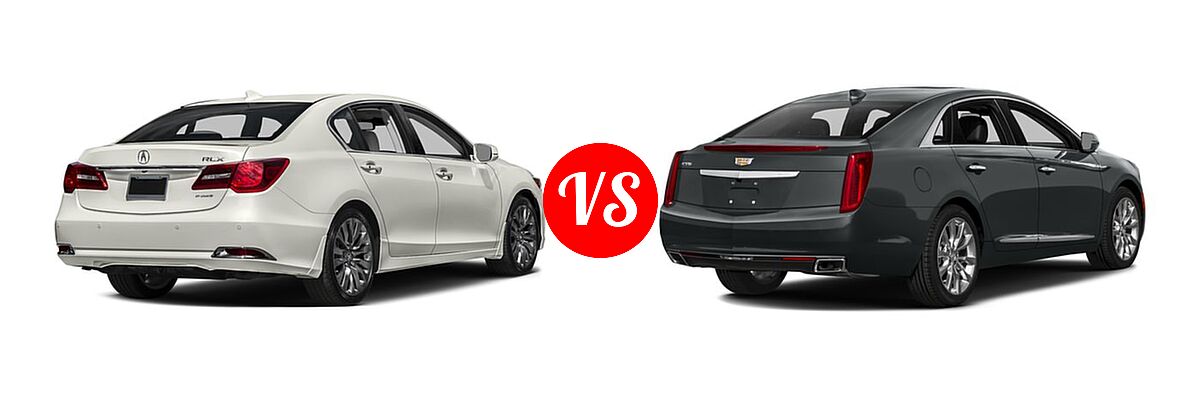 2016 Acura RLX Sedan Advance Pkg vs. 2016 Cadillac XTS Sedan 4dr Sdn FWD / Luxury Collection / Platinum / Platinum V-sport / Premium Collection - Rear Right Comparison
