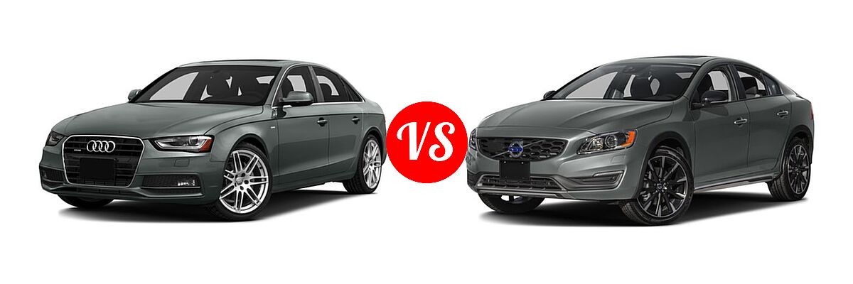 2016 Audi A4 Sedan Premium / Premium Plus vs. 2016 Volvo S60 Sedan T5 Platinum - Front Left Comparison