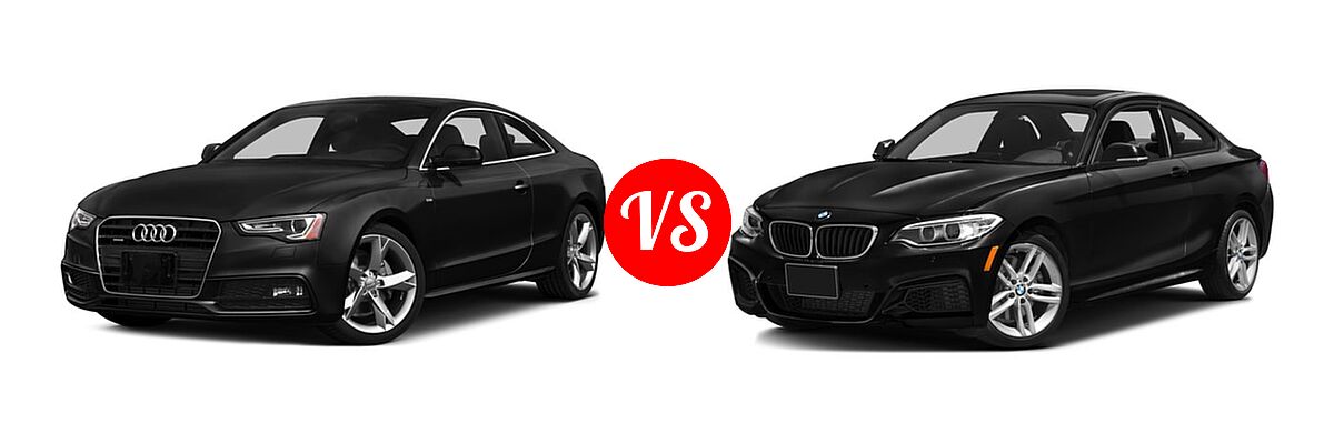 2016 Audi A5 Coupe Premium / Premium Plus vs. 2016 BMW 2 Series Coupe 228i / 228i xDrive - Front Left Comparison
