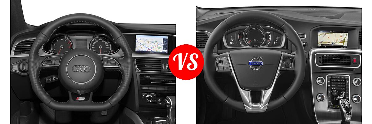 2016 Audi A4 Sedan Premium / Premium Plus vs. 2016 Volvo S60 Sedan T5 Platinum - Dashboard Comparison