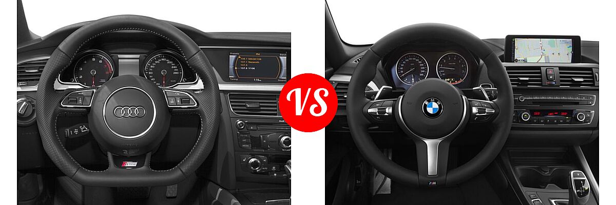 2016 Audi A5 Coupe Premium / Premium Plus vs. 2016 BMW 2 Series Coupe 228i / 228i xDrive - Dashboard Comparison