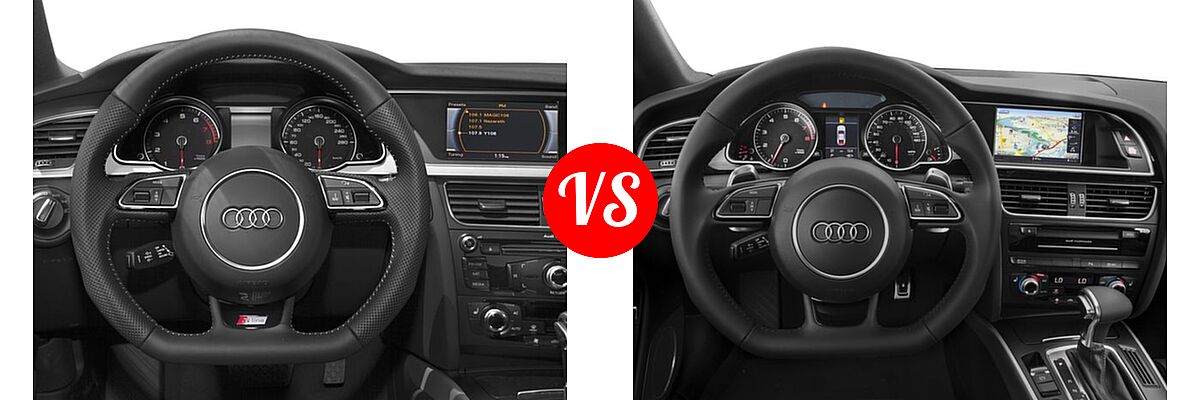 2016 Audi A5 Coupe Premium / Premium Plus vs. 2017 Audi A5 Coupe Sport - Dashboard Comparison