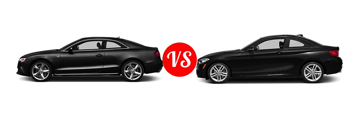 2016 Audi A5 Coupe Premium / Premium Plus vs. 2016 BMW 2 Series Coupe 228i / 228i xDrive - Side Comparison