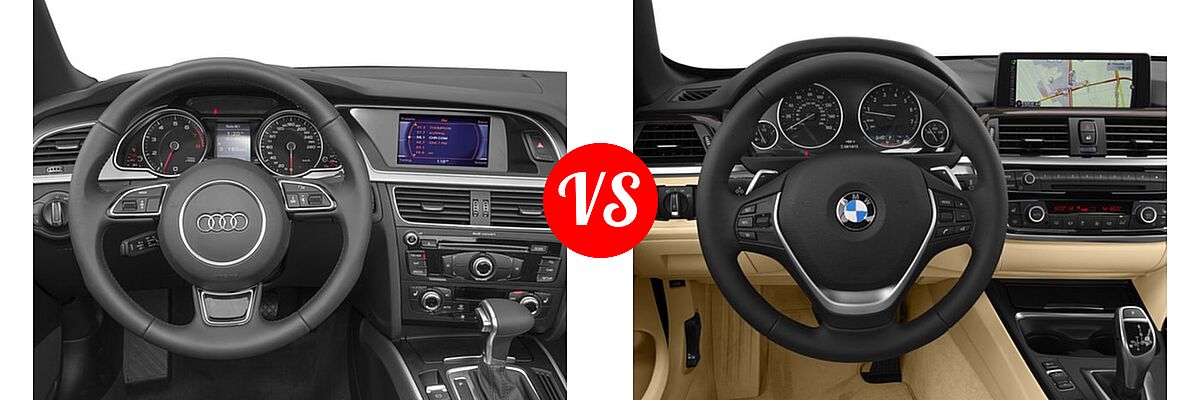 2016 Audi A5 Convertible Premium / Premium Plus vs. 2016 BMW 4 Series Convertible 428i / 428i xDrive - Dashboard Comparison