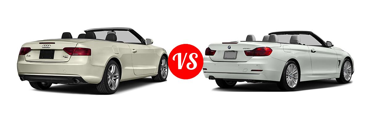 2016 Audi A5 Convertible Premium / Premium Plus vs. 2016 BMW 4 Series Convertible 428i / 428i xDrive - Rear Right Comparison