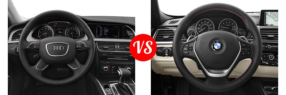 2016 Audi allroad Wagon Premium / Premium Plus vs. 2016 BMW 3 Series Wagon 328i xDrive - Dashboard Comparison