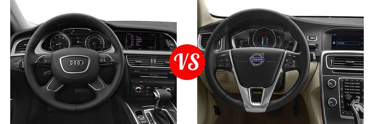 2016 Audi allroad Wagon Premium / Premium Plus vs. 2016 Volvo V60 Wagon T5 / T5 Drive-E / T5 Drive-E Platinum / T5 Drive-E Premier / T5 Platinum / T5 Premier - Dashboard Comparison