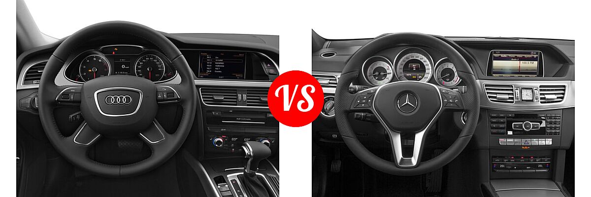 2016 Audi allroad Wagon Premium / Premium Plus vs. 2016 Mercedes-Benz E-Class Wagon E 350 Luxury / E 350 Sport - Dashboard Comparison