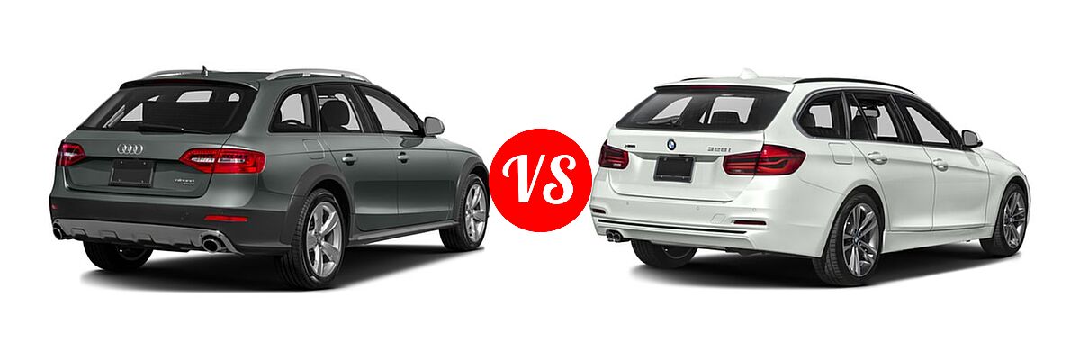 2016 Audi allroad Wagon Premium / Premium Plus vs. 2016 BMW 3 Series Wagon 328i xDrive - Rear Right Comparison