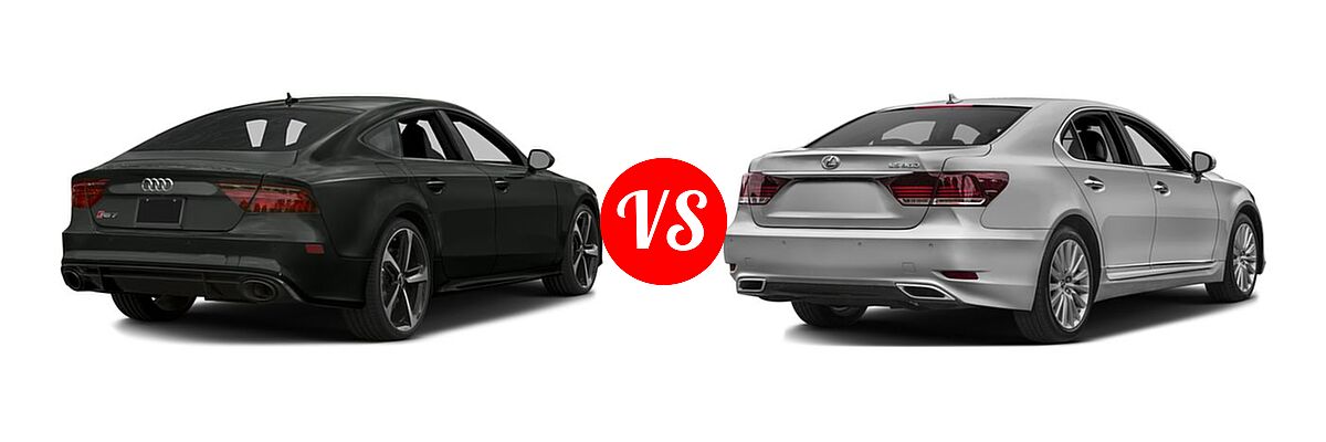 2016 Audi RS 7 Sedan performance Prestige / Prestige vs. 2016 Lexus LS 600h L Sedan 4dr Sdn Hybrid - Rear Right Comparison
