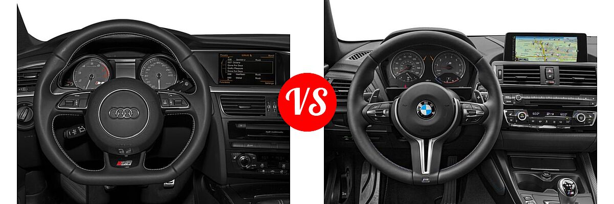 2016 Audi S5 Coupe Premium Plus / Prestige vs. 2016 BMW M2 Coupe 2dr Cpe - Dashboard Comparison