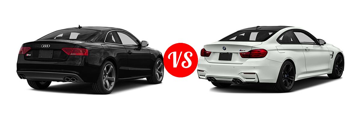 2016 Audi S5 Coupe Premium Plus / Prestige vs. 2016 BMW M4 Coupe 2dr Cpe / GTS - Rear Right Comparison