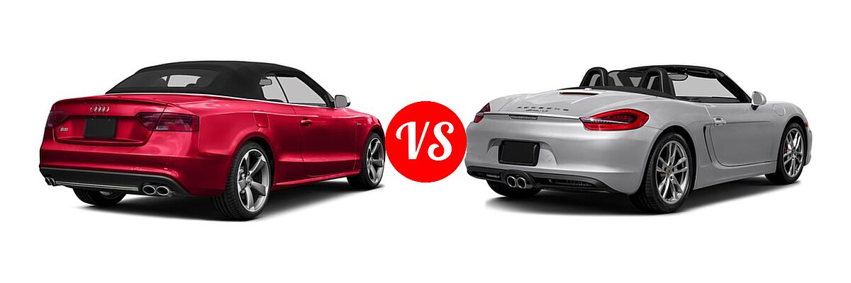 2016 Audi S5 Convertible Premium Plus / Prestige vs. 2016 Porsche Boxster Convertible GTS / S - Rear Right Comparison