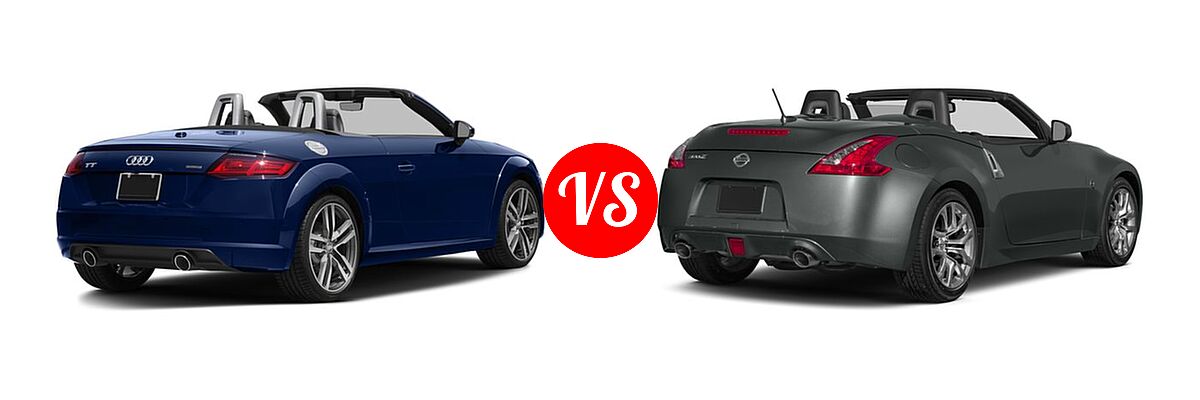 2016 Audi TT Convertible 2.0T vs. 2016 Nissan 370Z Convertible 2dr Roadster Auto / Touring / Touring Sport - Rear Right Comparison