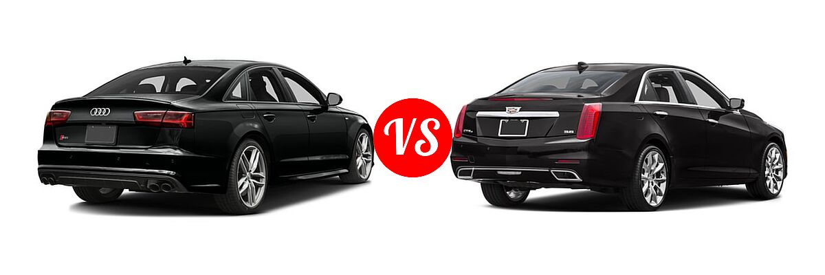 2016 Audi S6 Sedan Premium Plus / Prestige vs. 2016 Cadillac CTS V-Sport Premium Sedan V-Sport Premium RWD - Rear Right Comparison