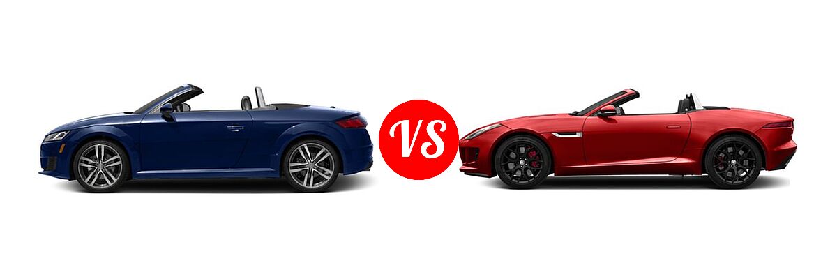 2016 Audi TT Convertible 2.0T vs. 2016 Jaguar F-TYPE Convertible S - Side Comparison