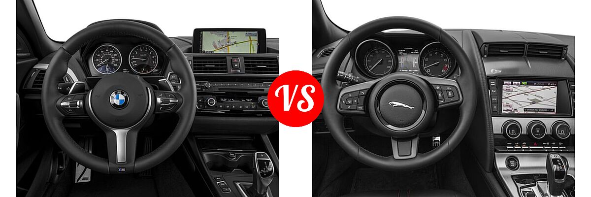 2016 BMW 2 Series M235i Convertible M235i xDrive vs. 2016 Jaguar F-TYPE Convertible 2dr Conv Auto RWD - Dashboard Comparison