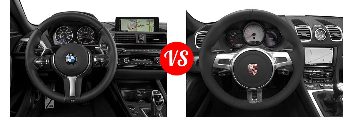 2016 BMW 2 Series M235i xDrive Convertible M235i xDrive vs. 2016 Porsche Boxster Convertible GTS / S - Dashboard Comparison