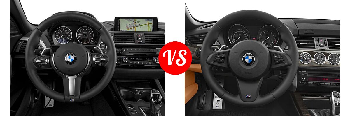 2016 BMW 2 Series M235i xDrive Convertible M235i xDrive vs. 2016 BMW Z4 Convertible sDrive28i / sDrive35i / sDrive35is - Dashboard Comparison