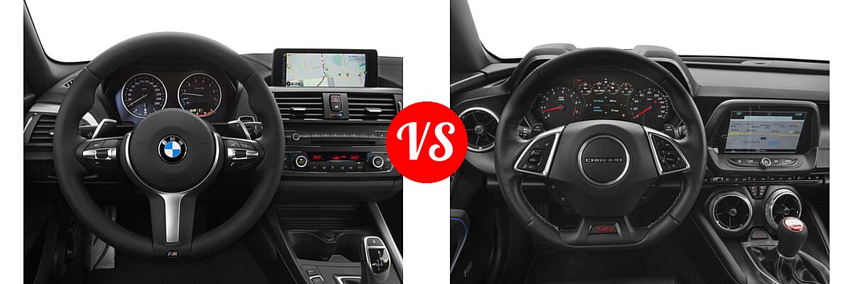 2016 BMW 2 Series Coupe 228i / 228i xDrive vs. 2016 Chevrolet Camaro Coupe SS - Dashboard Comparison