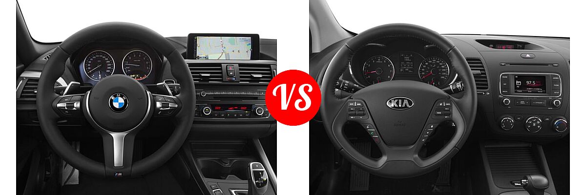 2016 BMW 2 Series Coupe 228i / 228i xDrive vs. 2016 Kia Forte Coupe EX / SX - Dashboard Comparison