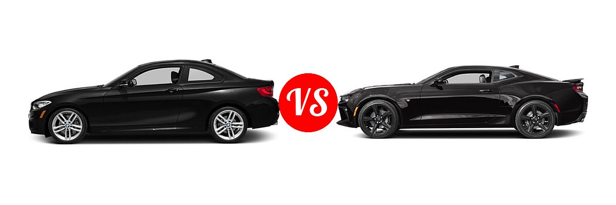 2016 BMW 2 Series Coupe 228i / 228i xDrive vs. 2016 Chevrolet Camaro Coupe SS - Side Comparison