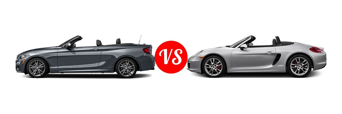 2016 BMW 2 Series M235i xDrive Convertible M235i xDrive vs. 2016 Porsche Boxster Convertible GTS / S - Side Comparison