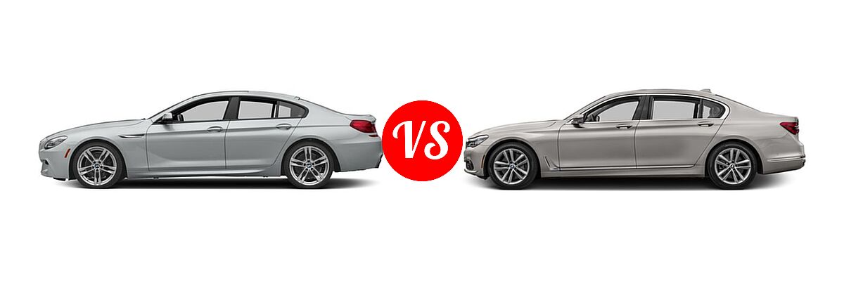 2016 BMW 6 Series Gran Coupe Sedan 640i / 640i xDrive vs. 2016 BMW 7 Series Sedan 750i / 750i xDrive - Side Comparison