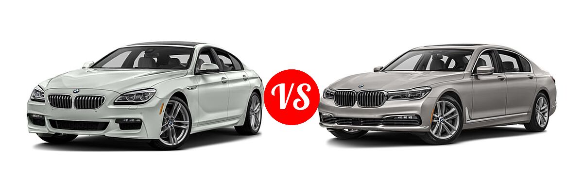 2016 BMW 6 Series Gran Coupe Sedan 650i / 650i xDrive vs. 2016 BMW 7 Series Sedan 750i / 750i xDrive - Front Left Comparison
