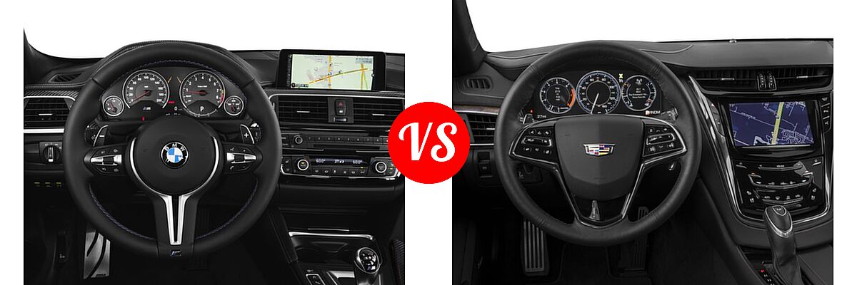 2016 BMW M3 Sedan 4dr Sdn vs. 2016 Cadillac CTS V-Sport Sedan V-Sport RWD - Dashboard Comparison
