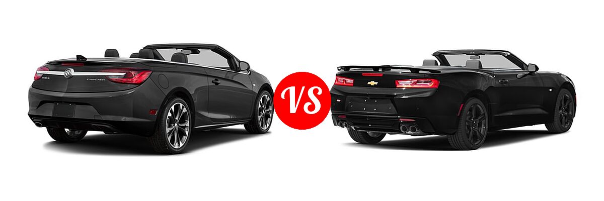 2016 Buick Cascada Convertible Premium vs. 2016 Chevrolet Camaro Convertible SS - Rear Right Comparison