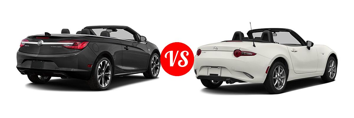 2016 Buick Cascada Convertible Premium vs. 2016 Mazda MX-5 Miata Convertible Sport - Rear Right Comparison