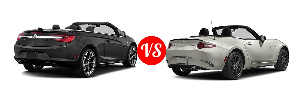 2016 Buick Cascada Convertible Premium vs. 2016 Mazda MX-5 Miata Convertible Club - Rear Right Comparison