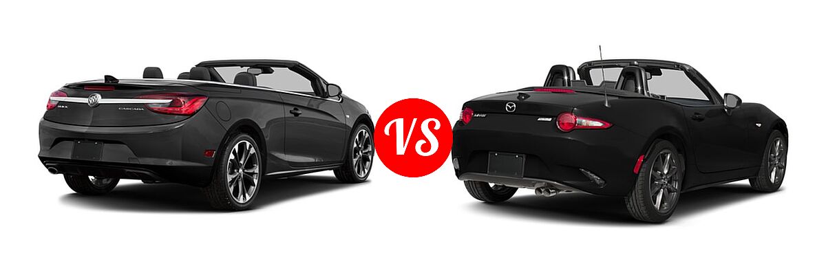 2016 Buick Cascada Convertible Premium vs. 2016 Mazda MX-5 Miata Convertible Grand Touring - Rear Right Comparison