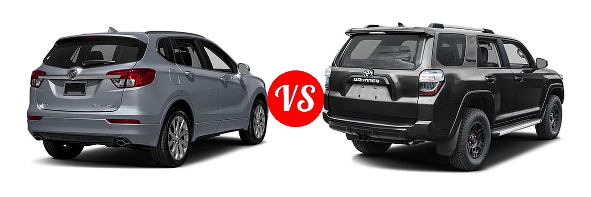 2016 Buick Envision SUV Premium I / Premium II vs. 2016 Toyota 4Runner SUV TRD Pro - Rear Right Comparison